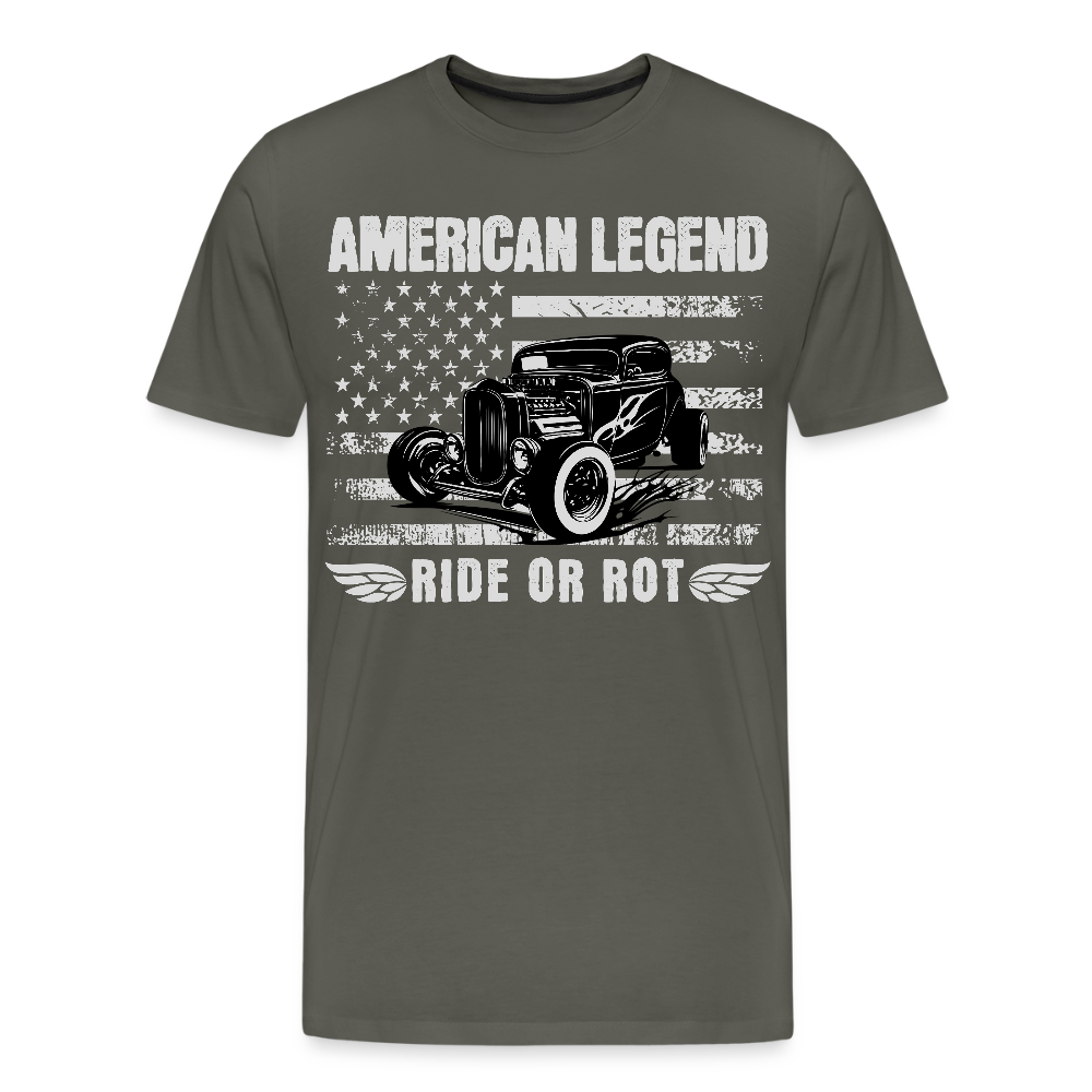 Männer Premium T-Shirt - Asphalt