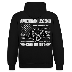 American Legend Hoodie – Ride or Rot | Meistyle76 - Kontrast-Hoodie