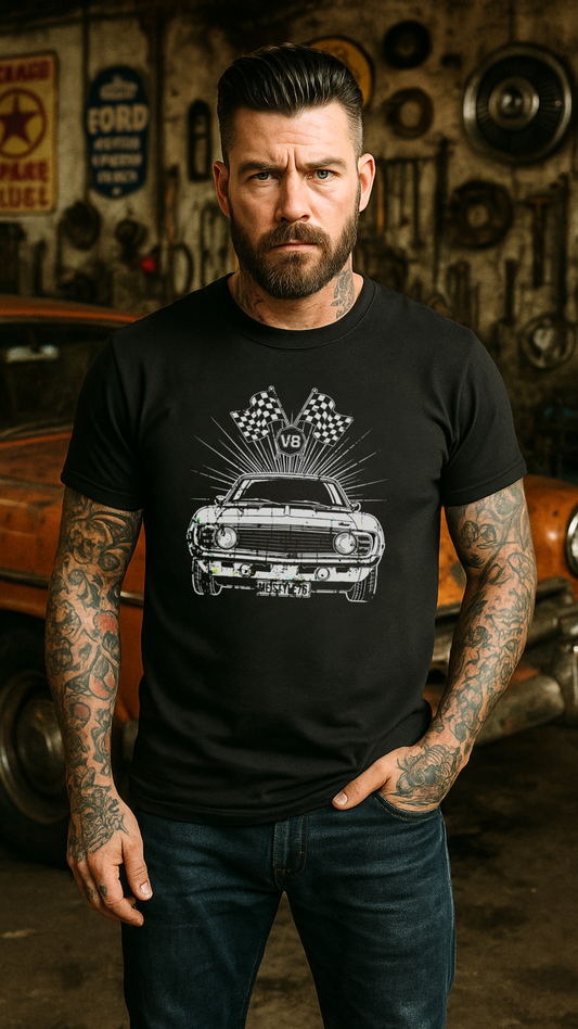 V8 Power – Born to Roar - Premium T-Shirt