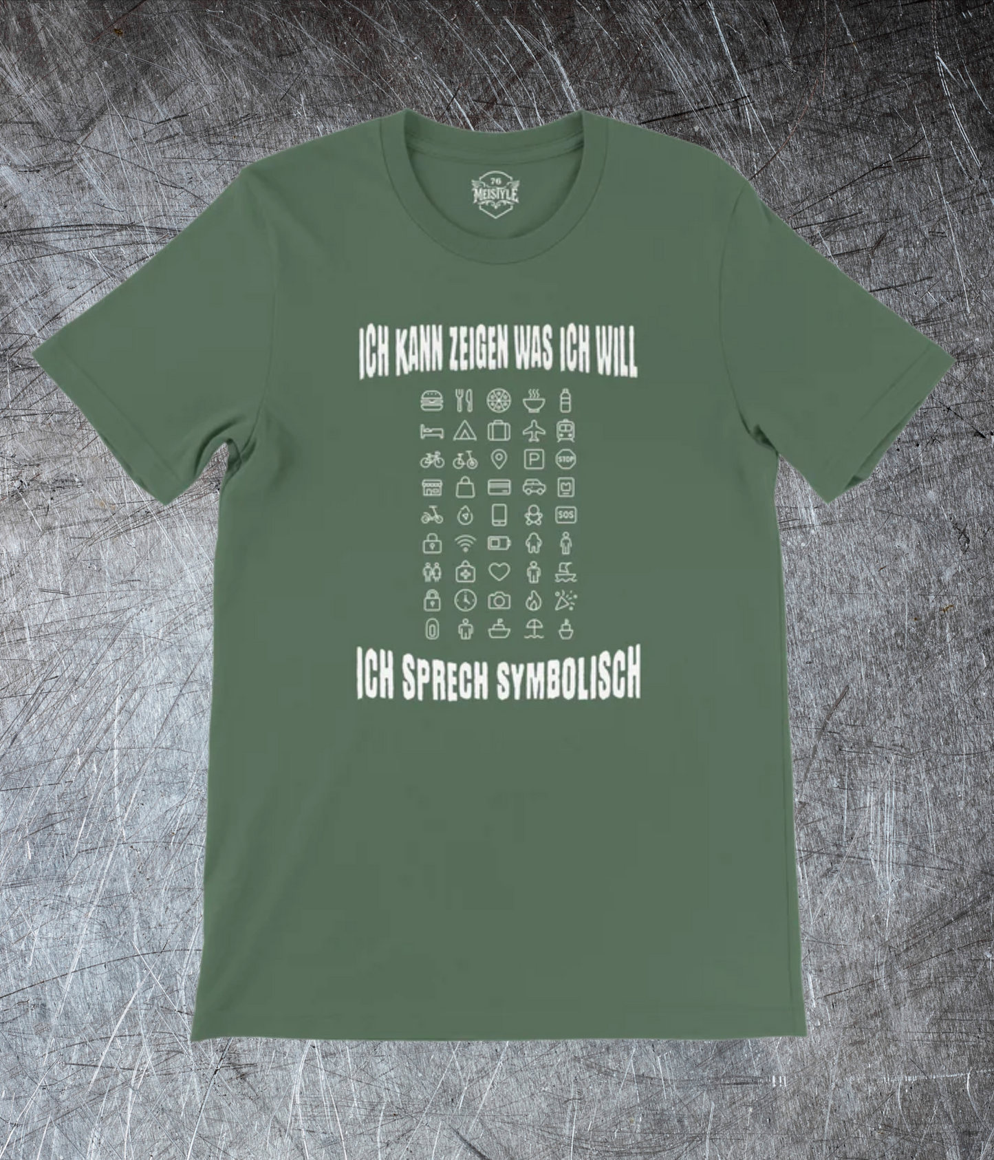 🥴 Ich sprech symbolisch – Icon Shirt für unterwegs
