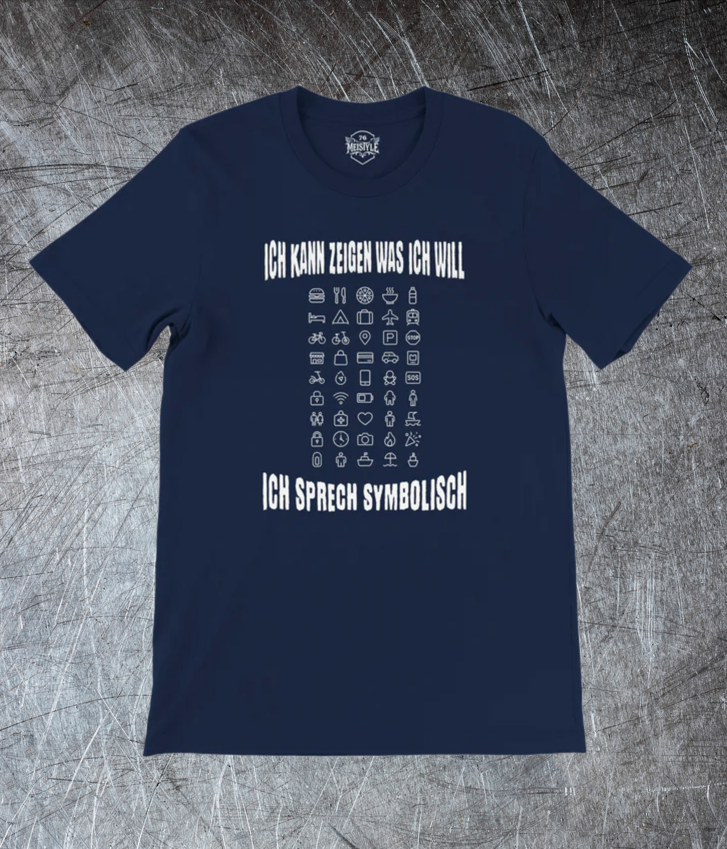 🥴 Ich sprech symbolisch – Icon Shirt für unterwegs