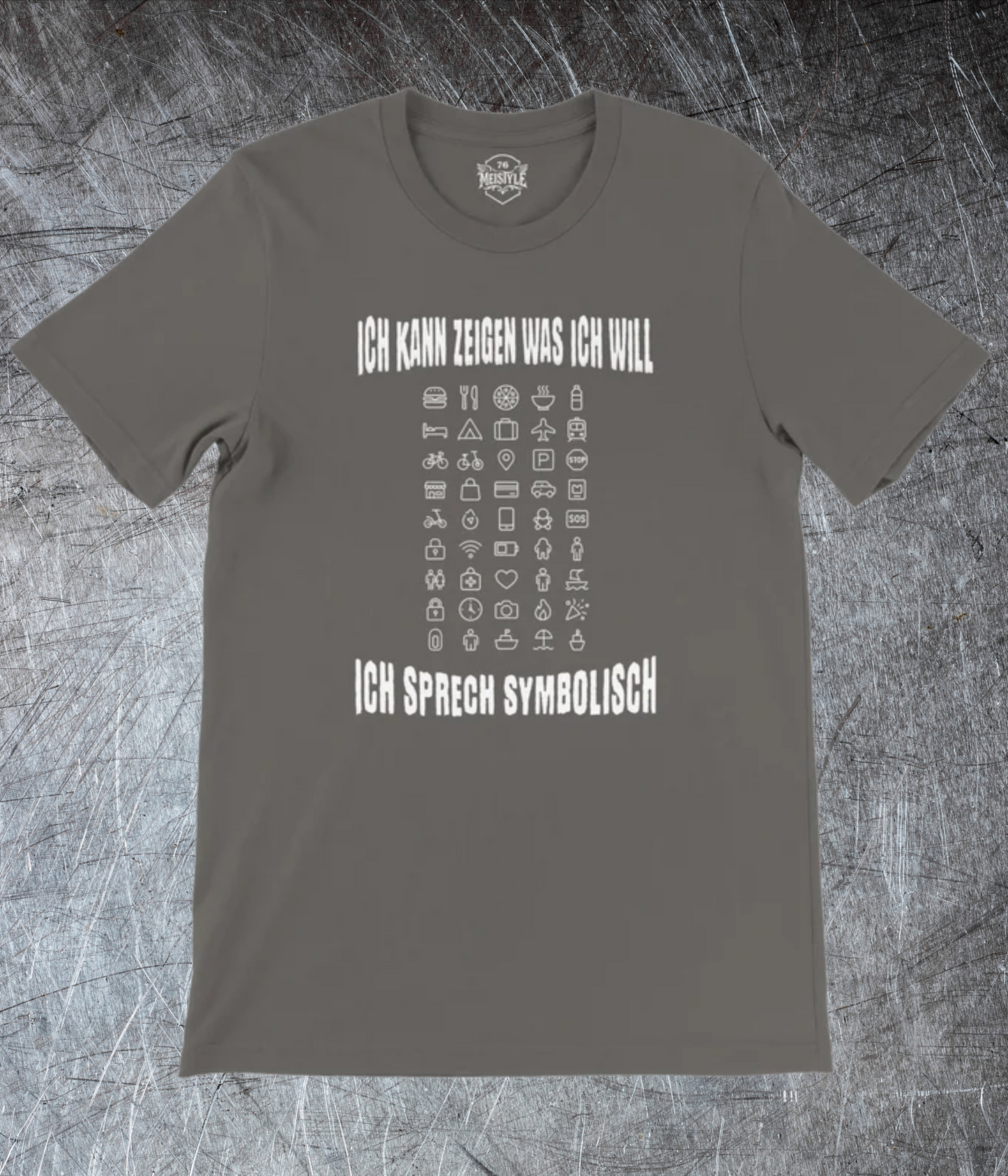 🥴 Ich sprech symbolisch – Icon Shirt für unterwegs