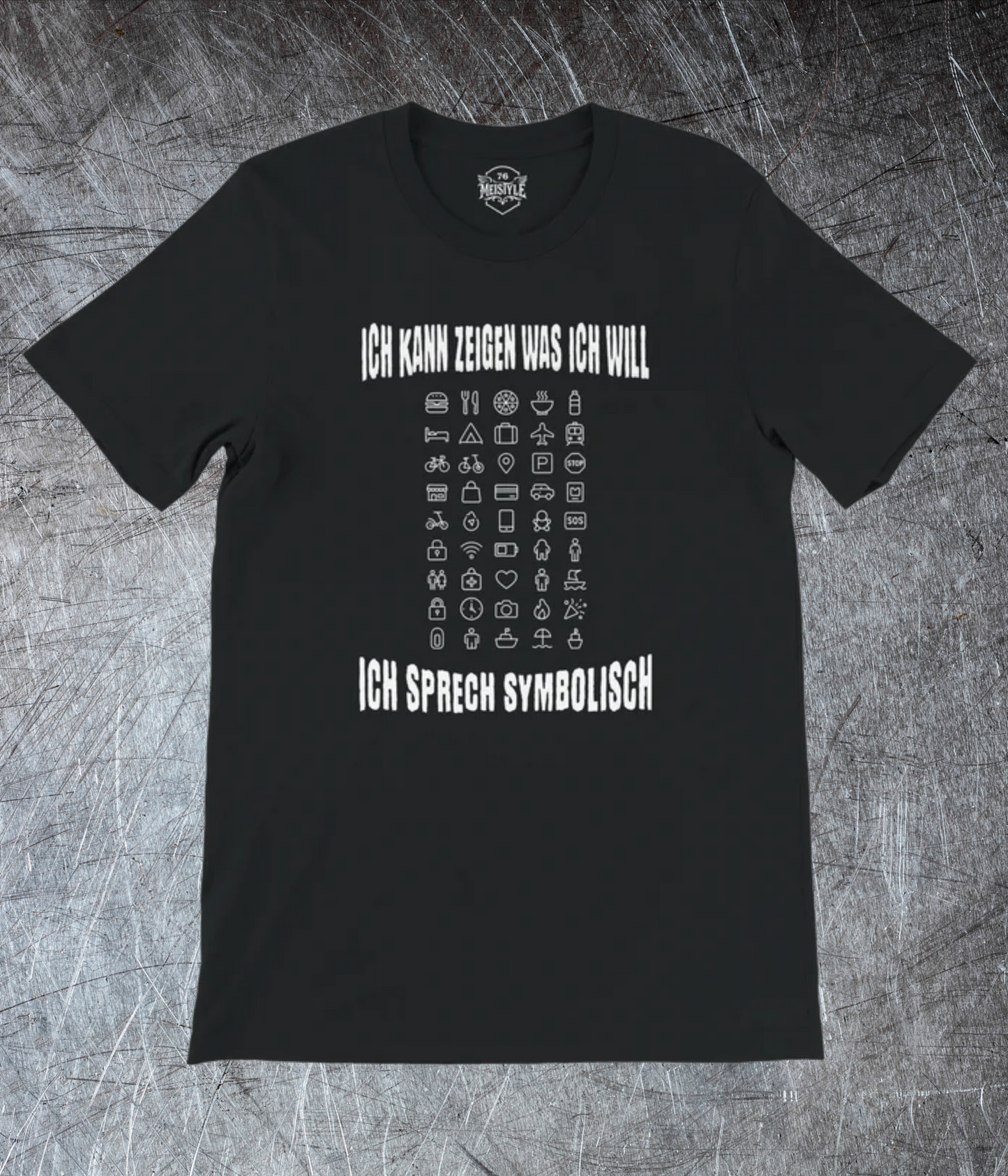 🥴 Ich sprech symbolisch – Icon Shirt für unterwegs