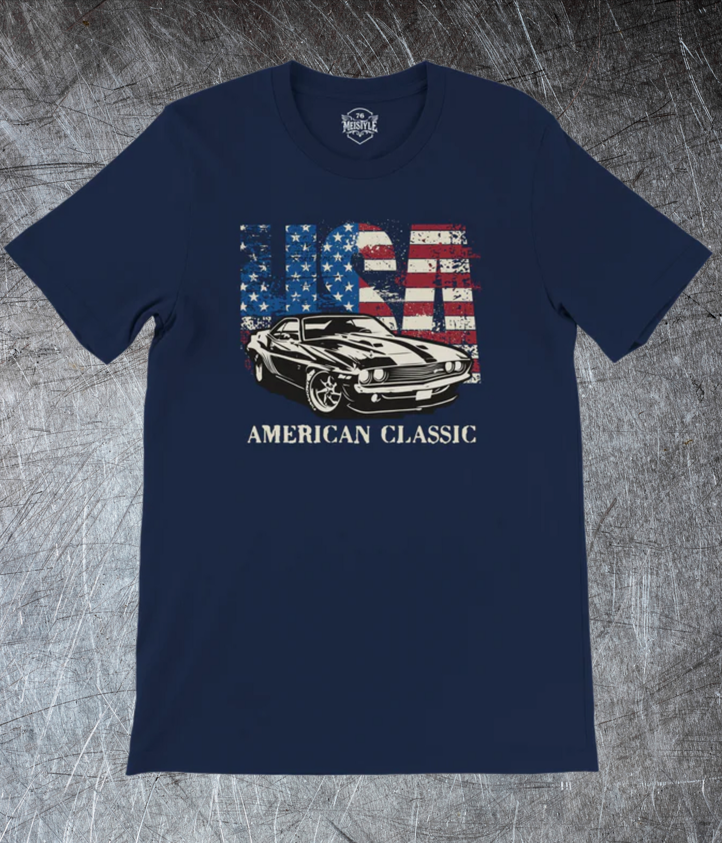 🗽USA American Classic – Muscle Car & Flag