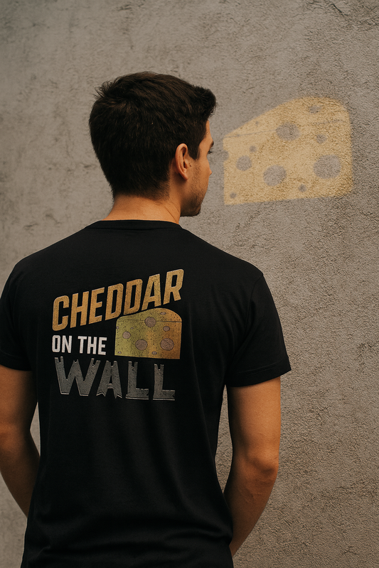 Cheddar on the Wall – Käse statt Rebellion - Premium T-Shirt