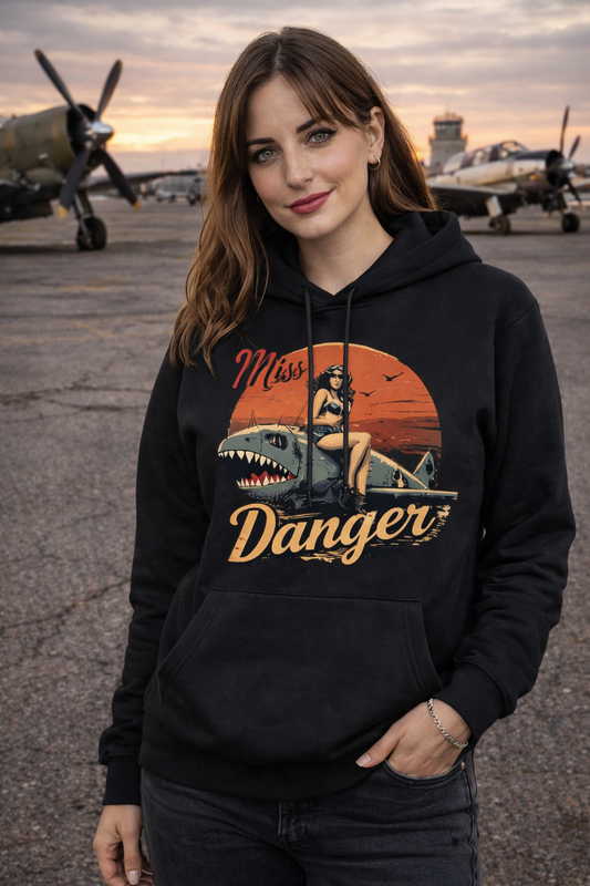 Miss Danger – Vintage Pin-Up - Frauen Premium Hoodie