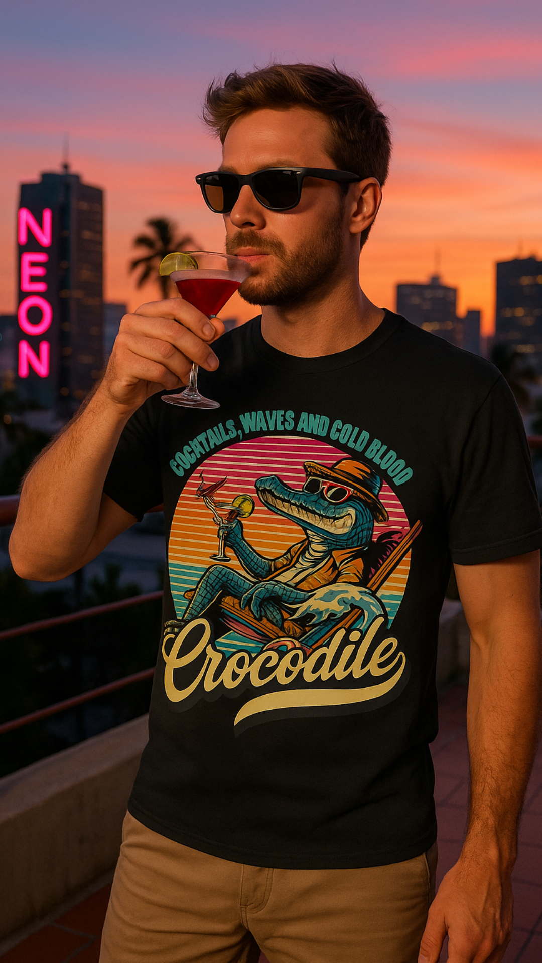 🐊 Cocktails, Waves & Cold Blood – Crocodile Chill