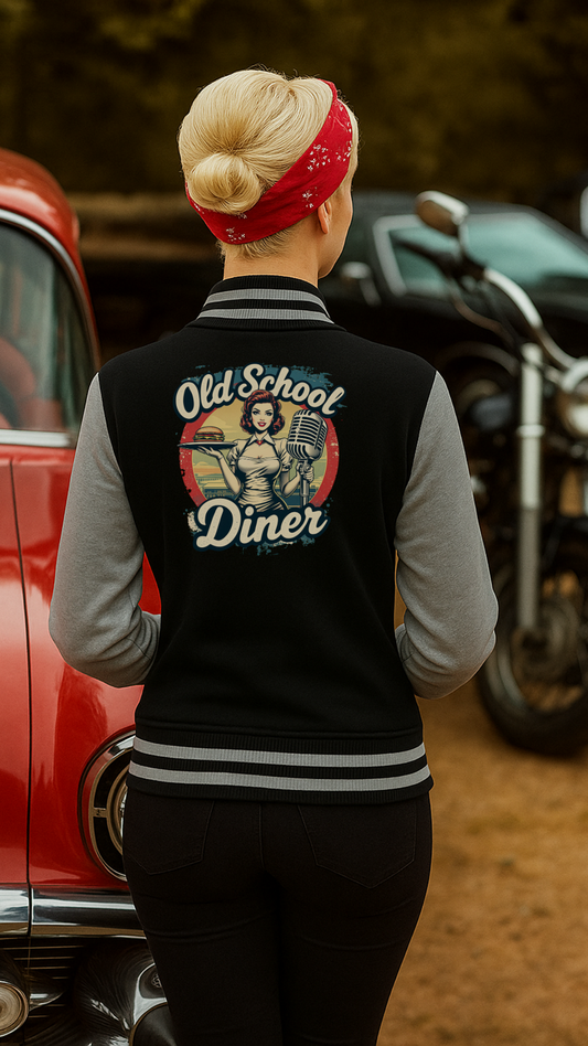 Old School Diner – Classic 50s Style - College-Sweatjacke