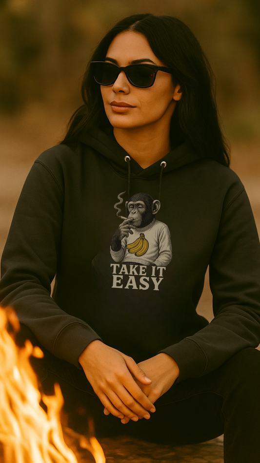 Take It Easy – Banana Vibes Unisex Bio-Hoodie
