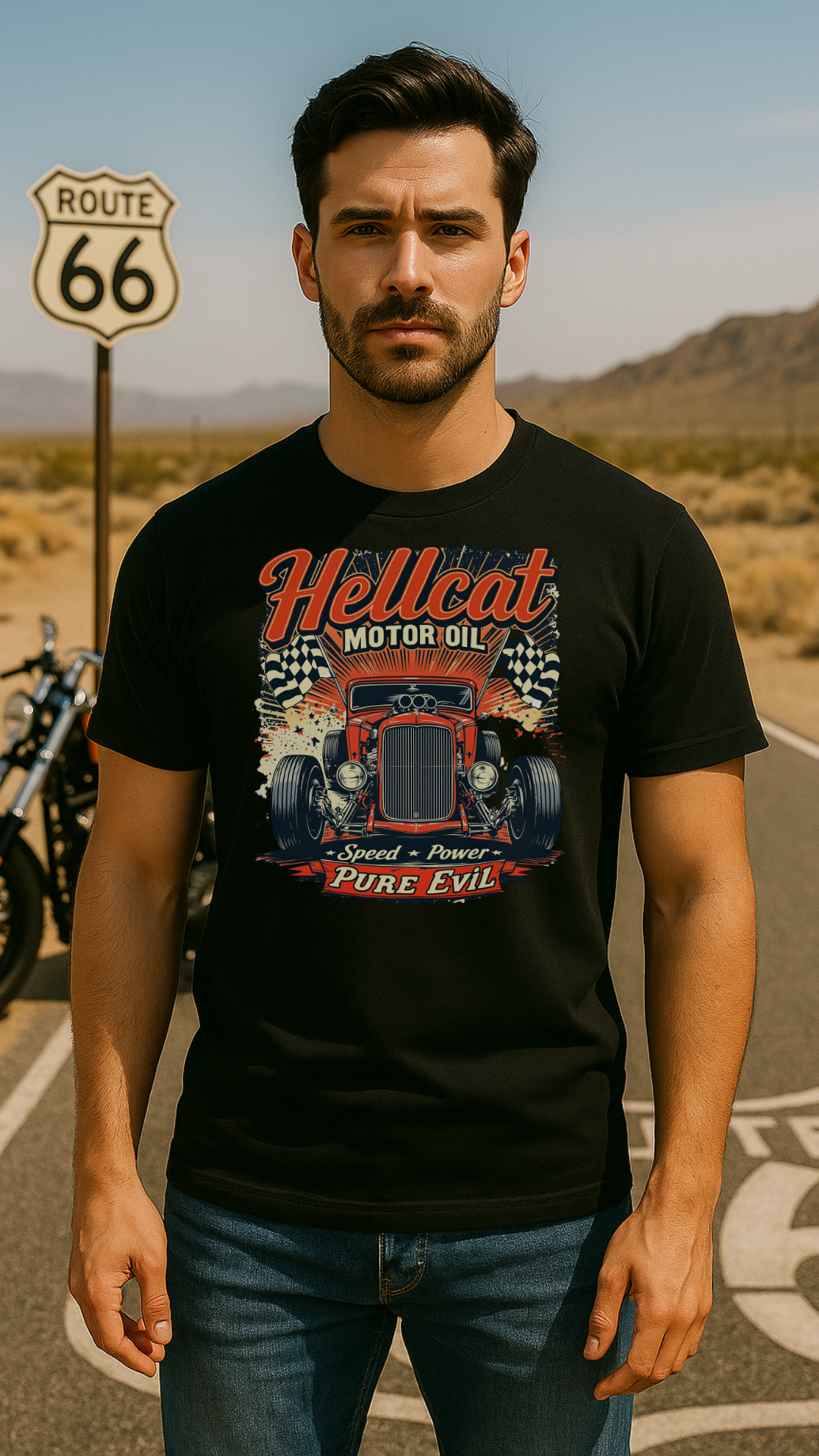 Hellcat Motor Oil – Pure Evil / Oversized Bio T-Shirt