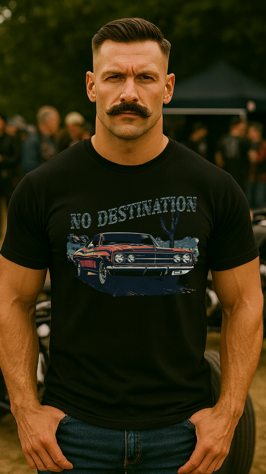 No Destination – US-Car Shirt für Freiheitsliebende - Männer Premium T-Shirt