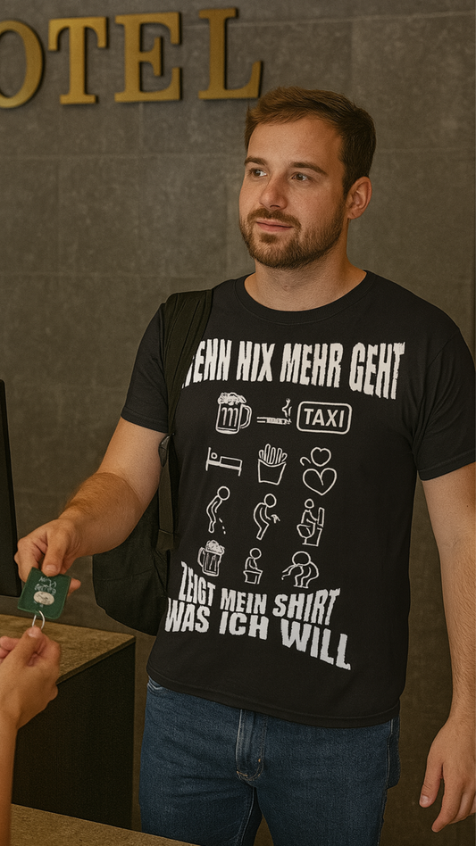 Wenn nix mehr geht – Icons sagen alles - Premium T-Shirt