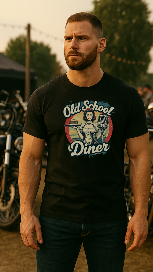 Old School Diner – Classic 50s Style - Premium T-Shirt