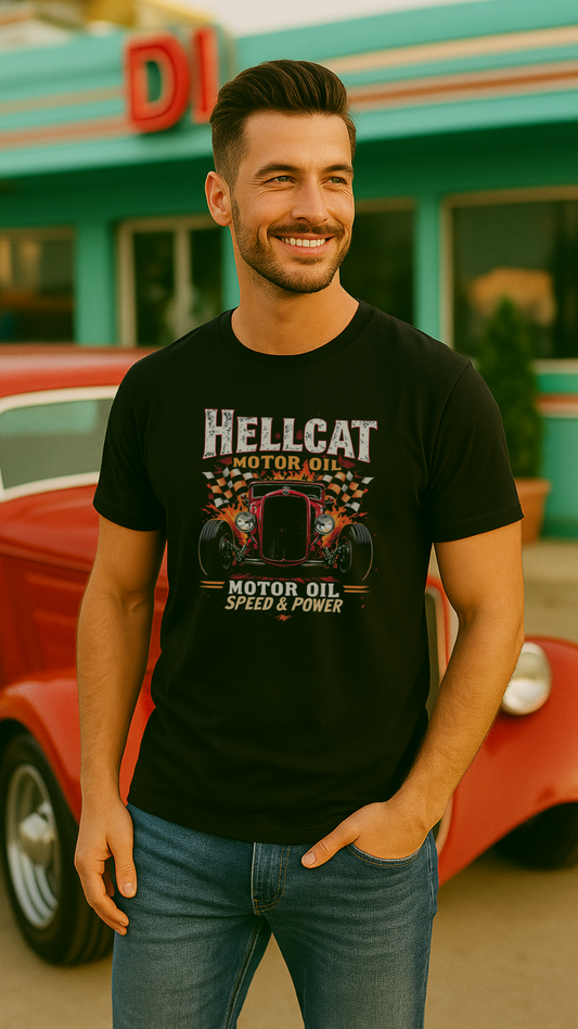 Hellcat Motor Oil – Speed & Power - Premium T-Shirt
