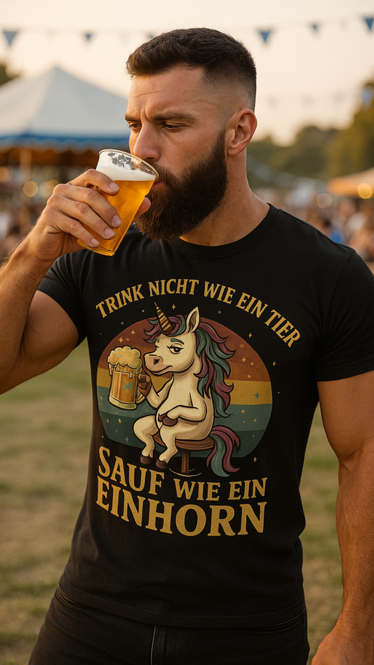 Sauf wie ein Einhorn - Premium T-Shirt