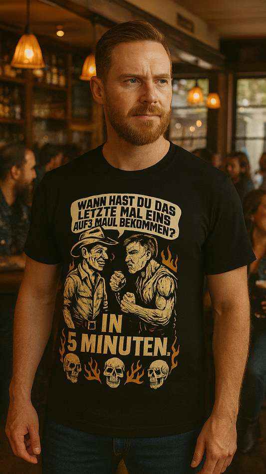 In 5 Minuten aufs Maul - Premium T-Shirt