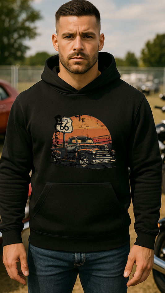 Route 66 Garage – Built to Last - Bio-Hoodie