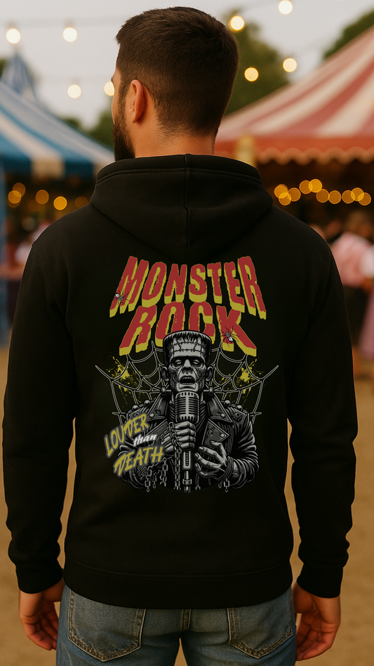 Monster Rock – Louder Than Death / Rückendruck / Oversized Hoodie