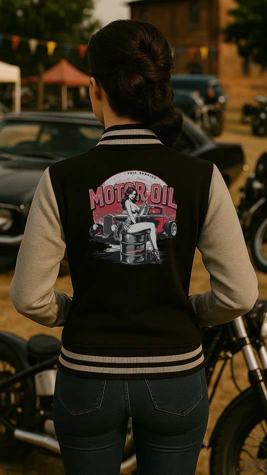 Motor Oil – Full Service Babe - College-Sweatjacke