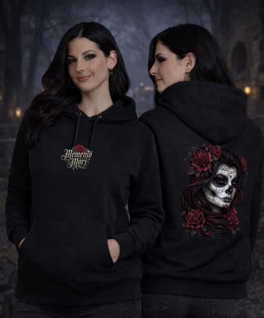 Memento Mori Hoodie – La Catrina & Rose - Frauen Premium Hoodie
