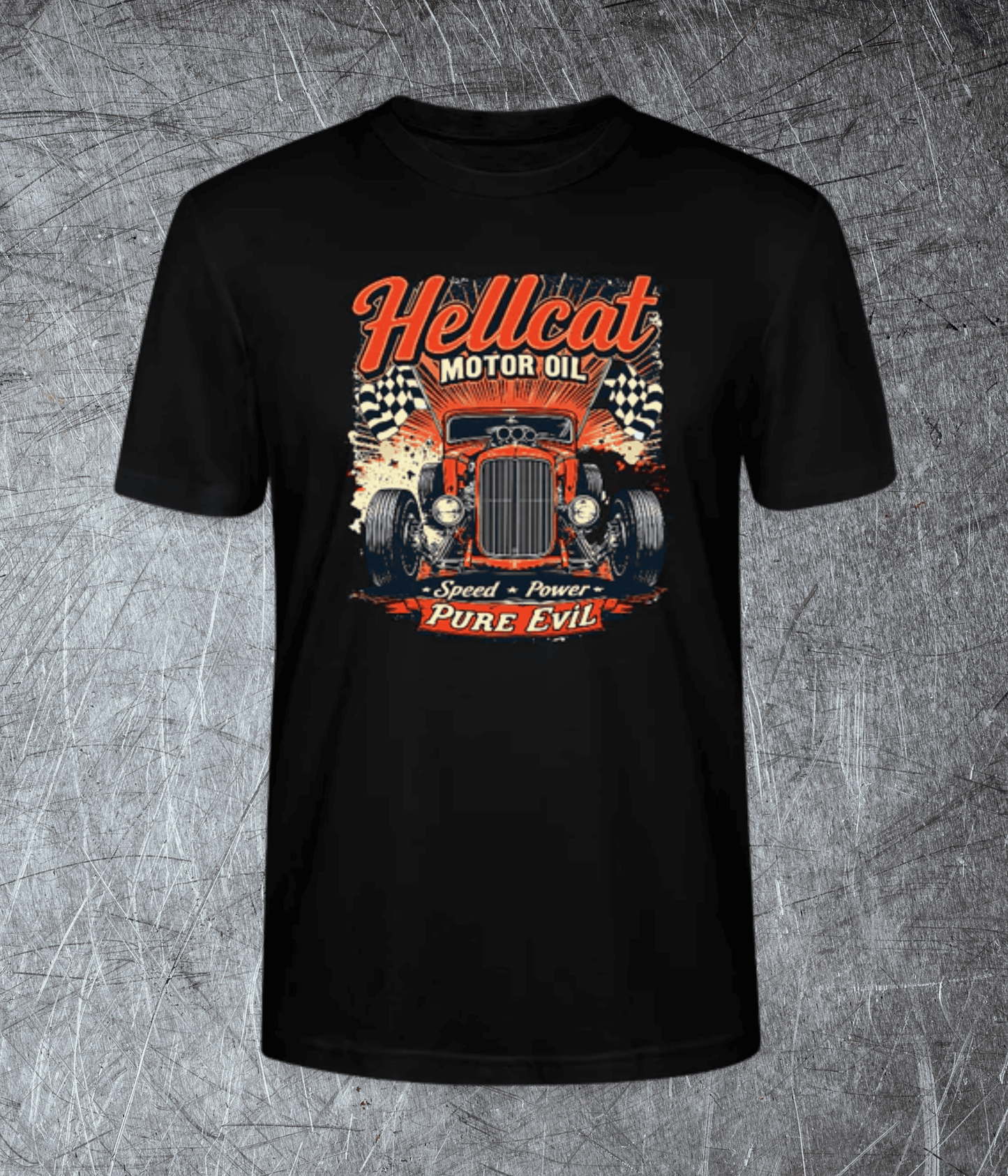 Hellcat Motor Oil – Pure Evil -Premium T-Shirt