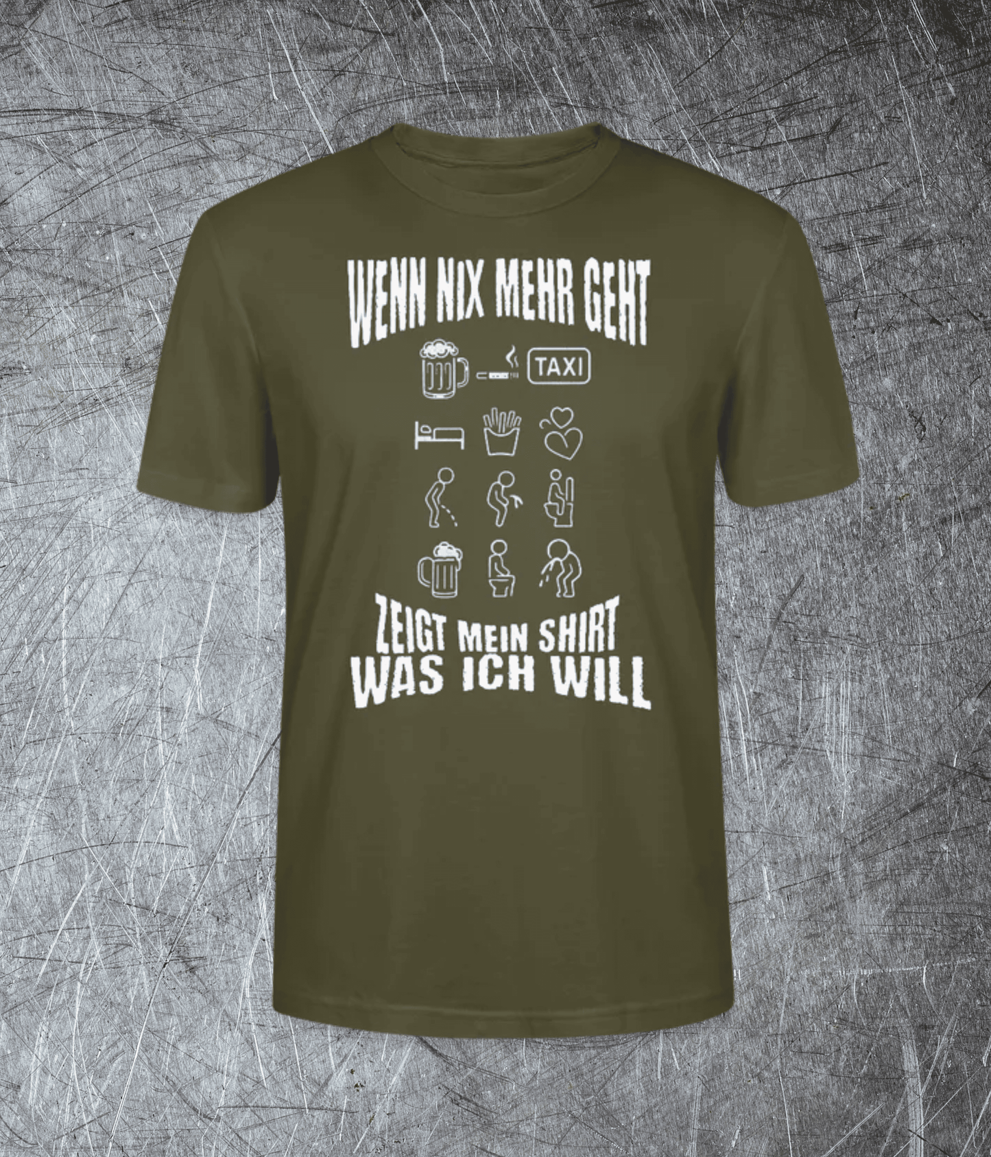 Wenn nix mehr geht – Icons sagen alles - Premium T-Shirt