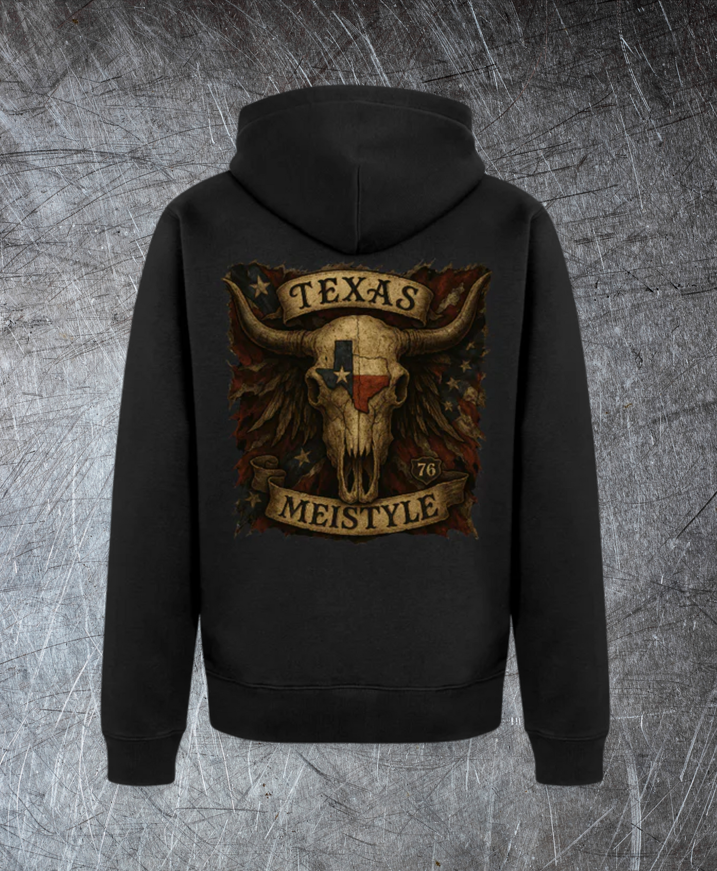 Longhorn Skull - Meistyle76 - Männer Premium Kapuzenjacke