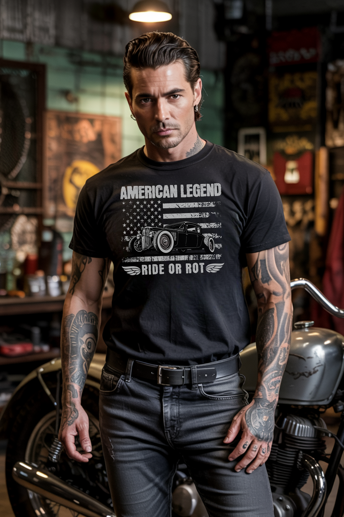 American Legend – Ride or Rot - Premium T-Shirt