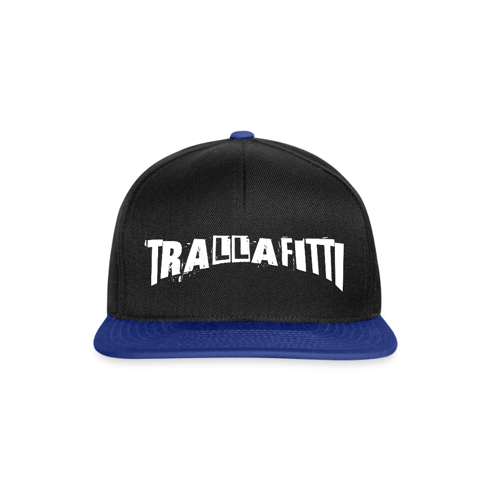 Trallafitti – Chaos in Reinkultur - Snapback Cap - Schwarz/Königsblau
