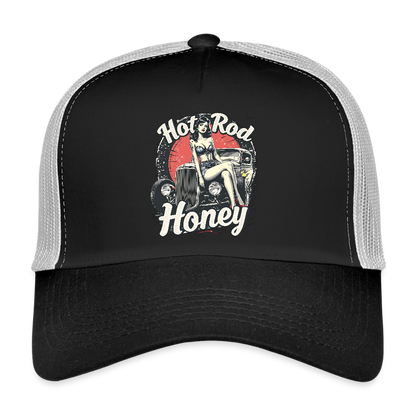Hot Rod Honey - Trucker Cap - Schwarz/Steingrau