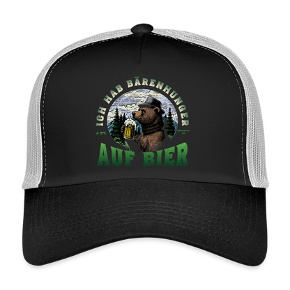 Bärenhunger auf Bier -  Trucker Cap - Schwarz/Steingrau