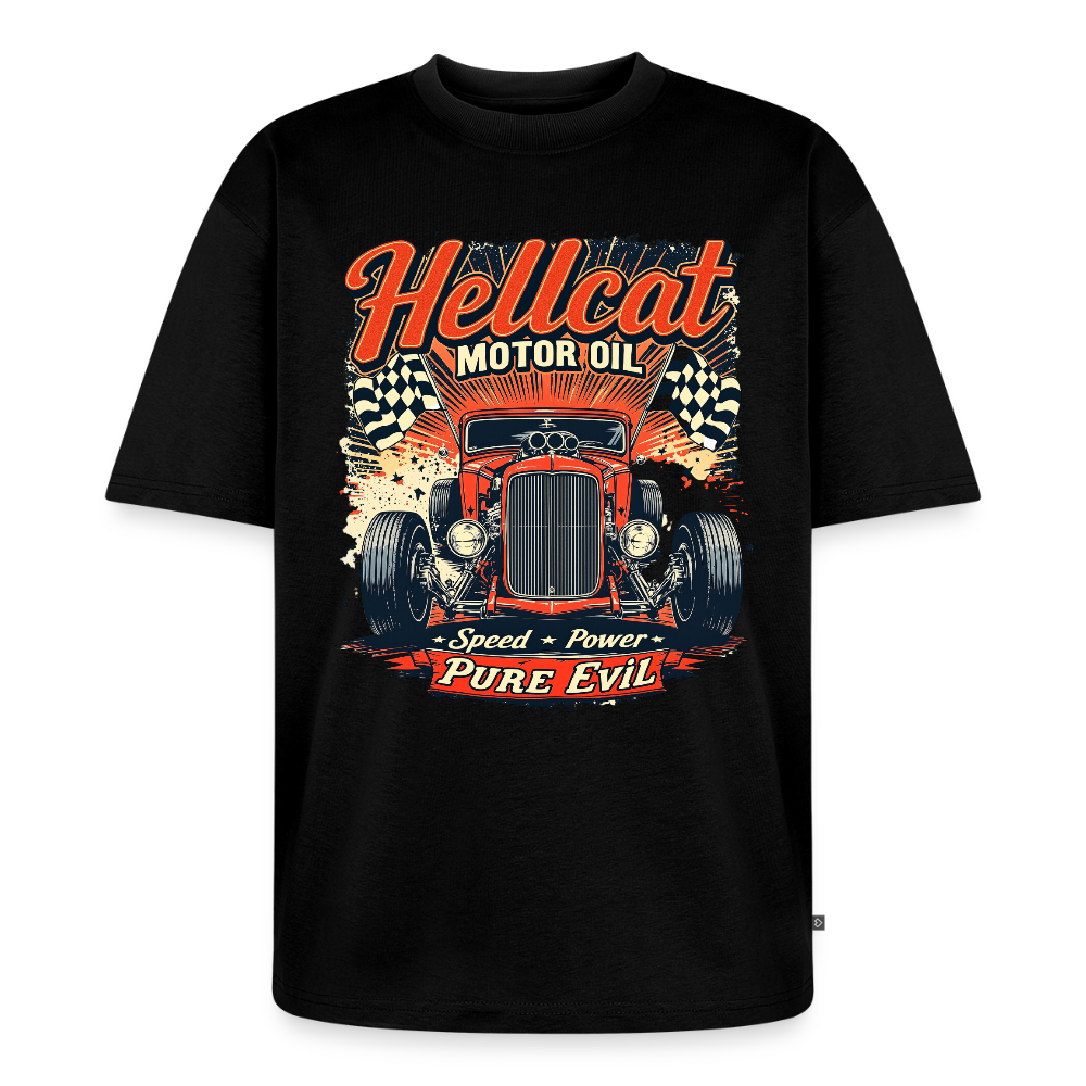 Hellcat Motor Oil – Pure Evil / Unisex Oversized Bio T-Shirt - Schwarz