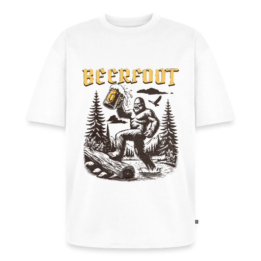 Beerfoot – Der legendäre Schluck  Unisex Oversized Bio T-Shirt - Weiß