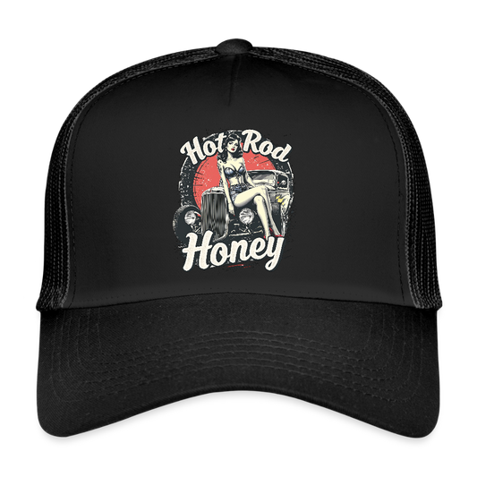 Hot Rod Honey - Trucker Cap - Schwarz/Schwarz