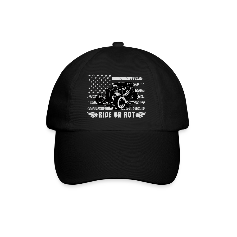 Ride or Rot - Baseballkappe - Schwarz/Schwarz