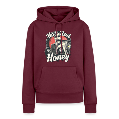 Frauen Premium Hoodie - Burgunderrot
