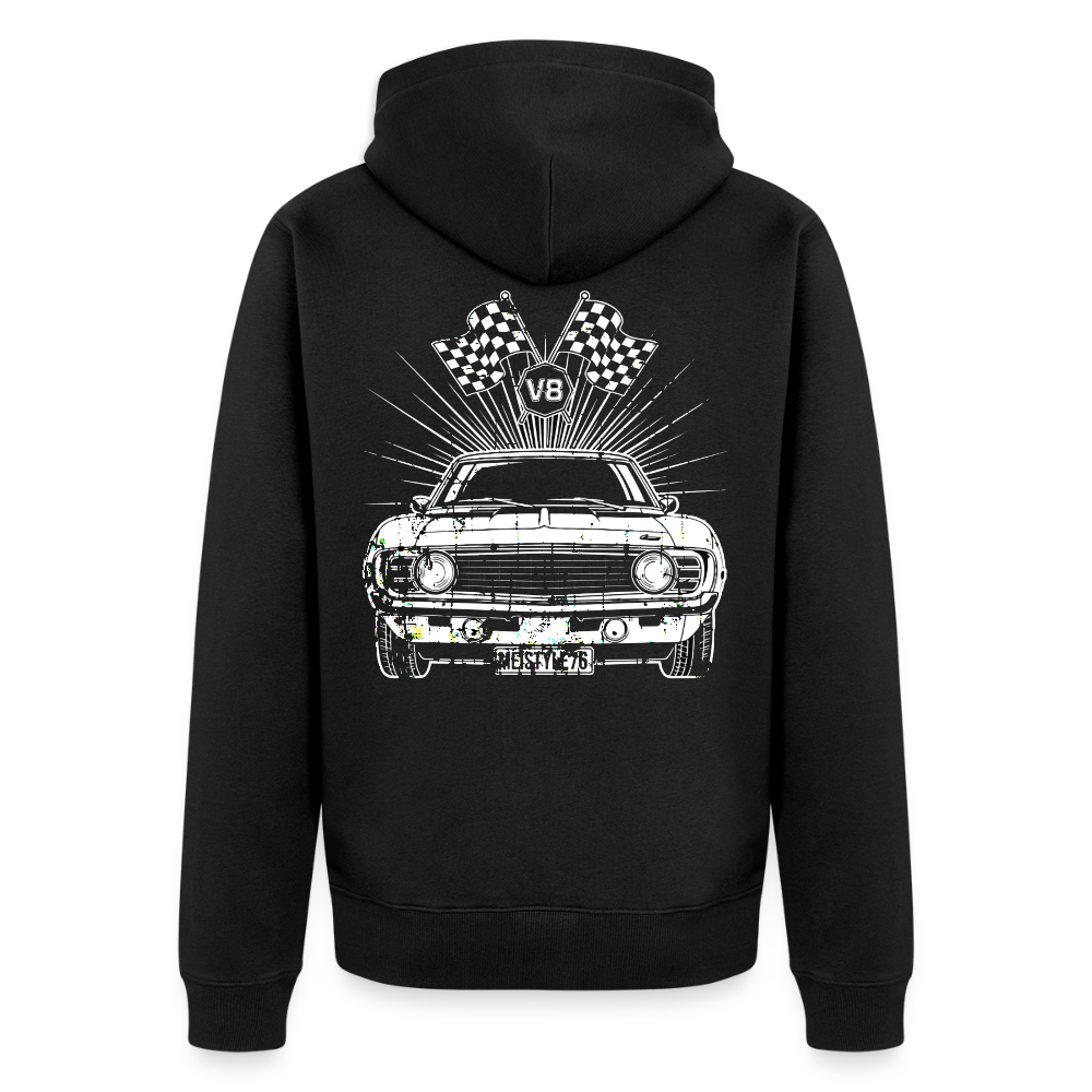V8 Power – Born to Roar - Männer Premium Kapuzenjacke - Schwarz