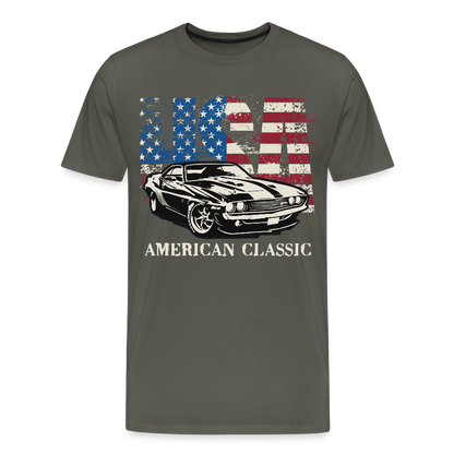 Männer Premium T-Shirt - Asphalt