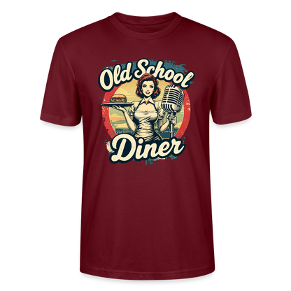 Old School Diner – Classic 50s Style - Unisex T-Shirt - Burgunderrot
