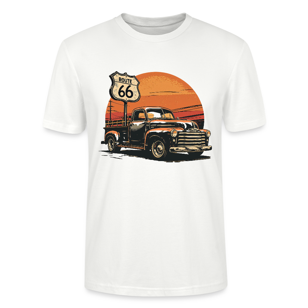 Route 66 Garage – Built to Last / Unisex T-Shirt - Weiß