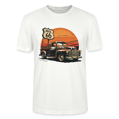 Route 66 Garage – Built to Last / Unisex T-Shirt - Weiß