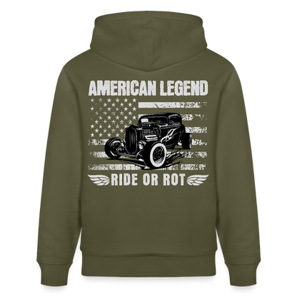 Stanley/Stella Unisex Bio-Hoodie CRUISER - Khaki Grün