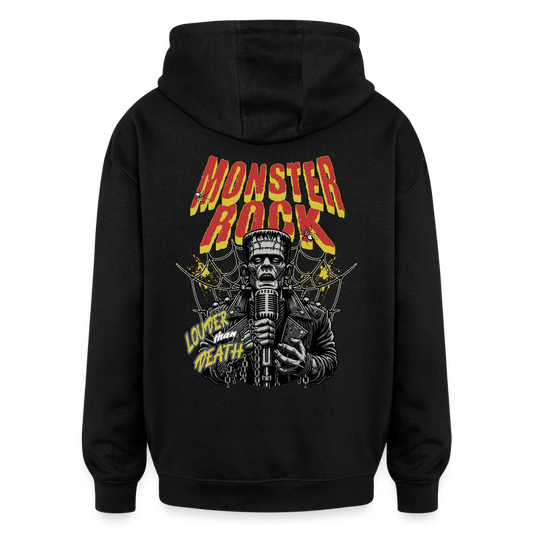 Monster Rock – Louder Than Death Oversized Unisex Hoodie - Schwarz
