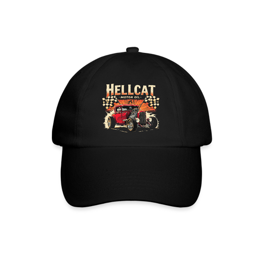 Hellcat Motor Oil – Classic Burnout Edition - Baseballkappe - Schwarz/Schwarz