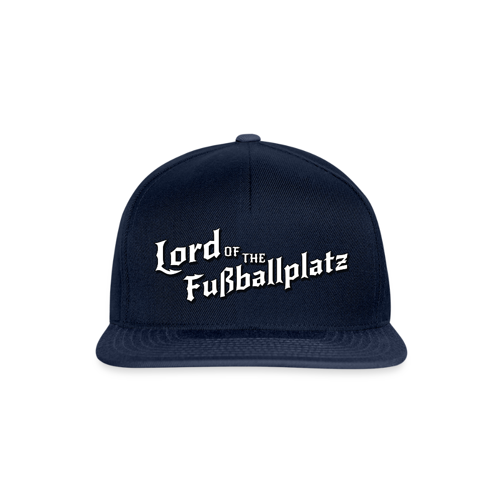 Lord of the Fußballplatz – Der einzig wahre Herr der Kreisliga - Snapback Cap - Navy/Navy