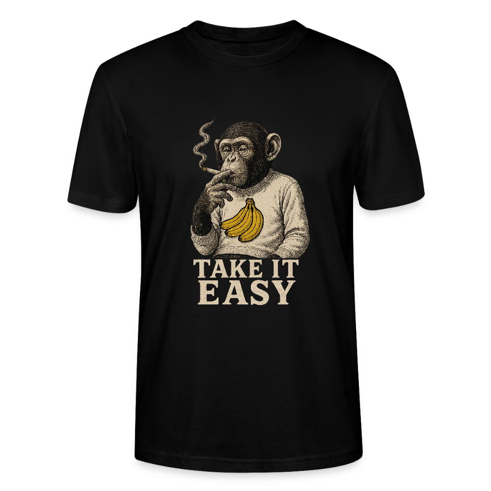Take It Easy – Banana Vibes - Stanley/Stella Unisex T-Shirt CRAFTER - Schwarz