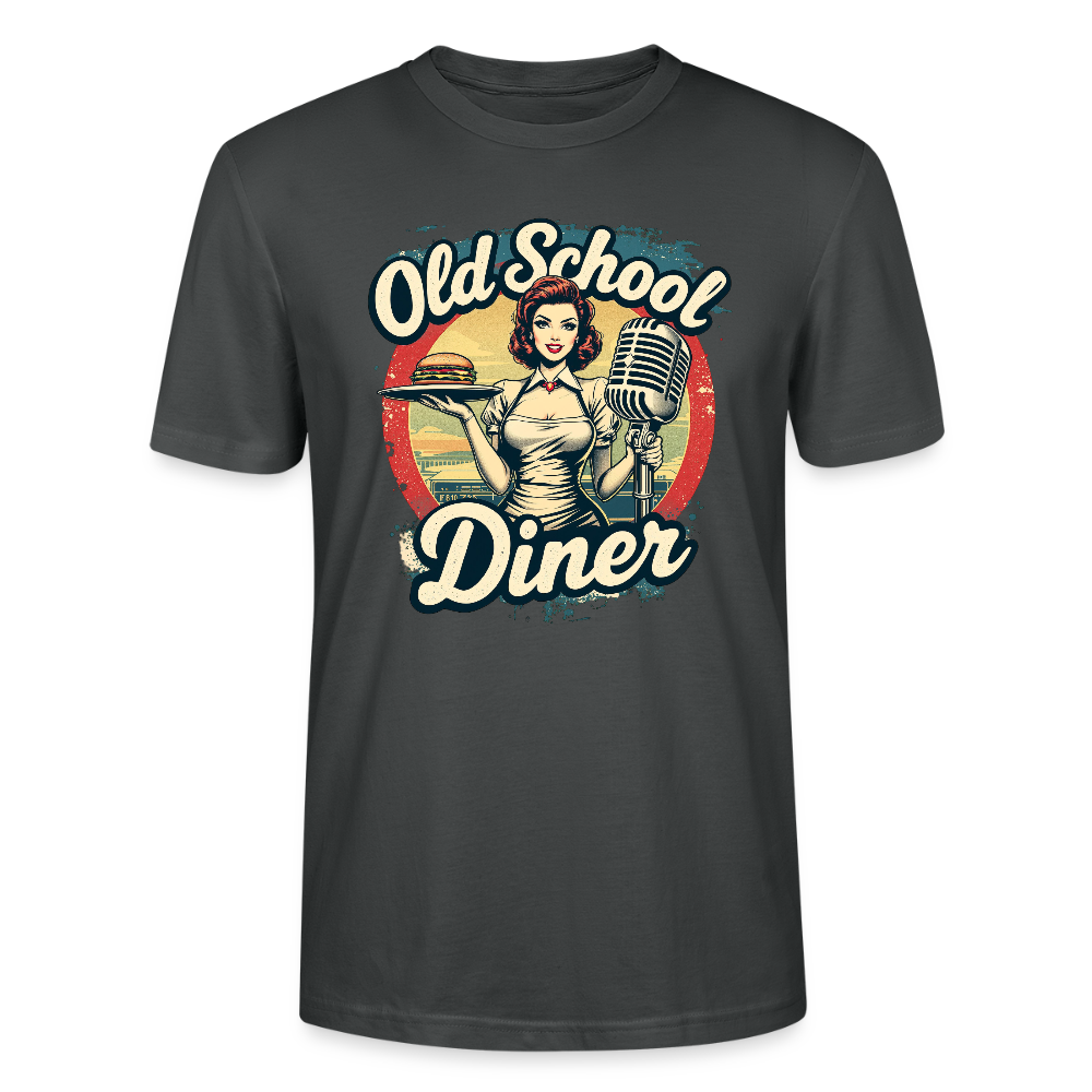 Old School Diner – Classic 50s Style - Unisex T-Shirt - Anthrazit