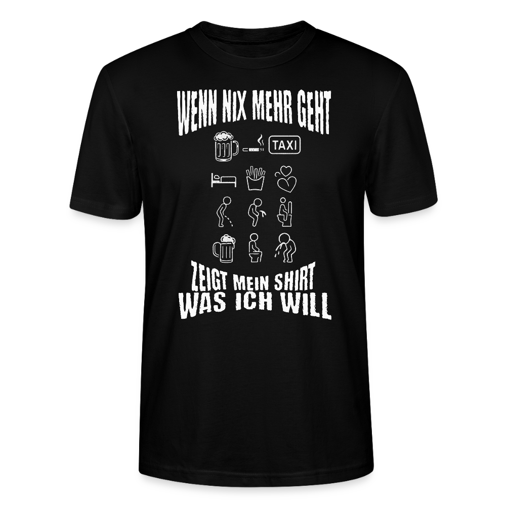 Wenn nix mehr geht – Icons sagen alles - Stanley/Stella Unisex T-Shirt CRAFTER - Schwarz