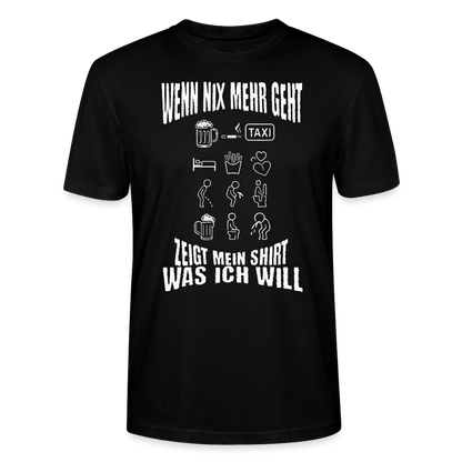 Wenn nix mehr geht – Icons sagen alles - Stanley/Stella Unisex T-Shirt CRAFTER - Schwarz