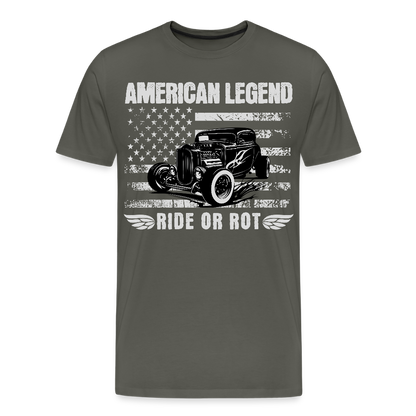 Männer Premium T-Shirt - Asphalt